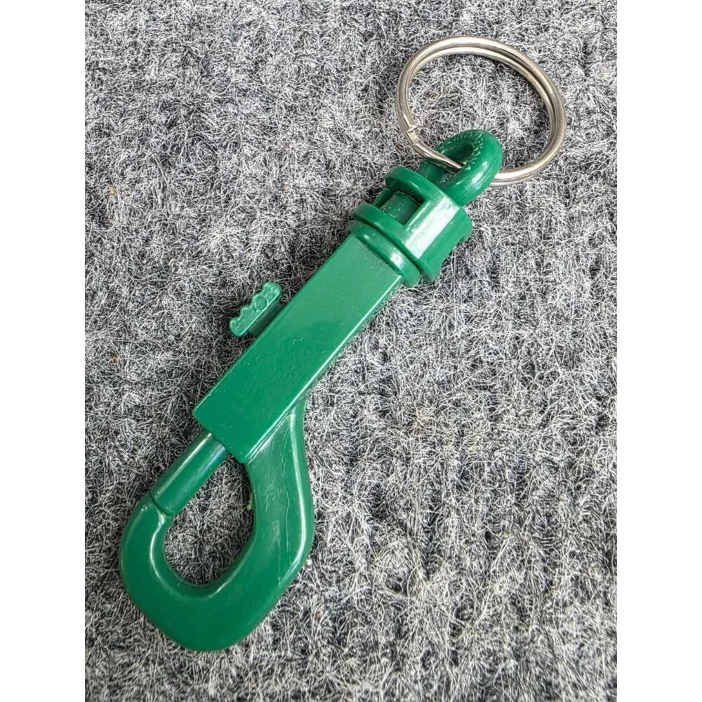 Great Smoky Mts. Green Carabiner Keychain